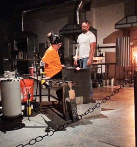 domsky glass blowing demo